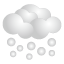 天気・雪アイコンのフリー素材64px